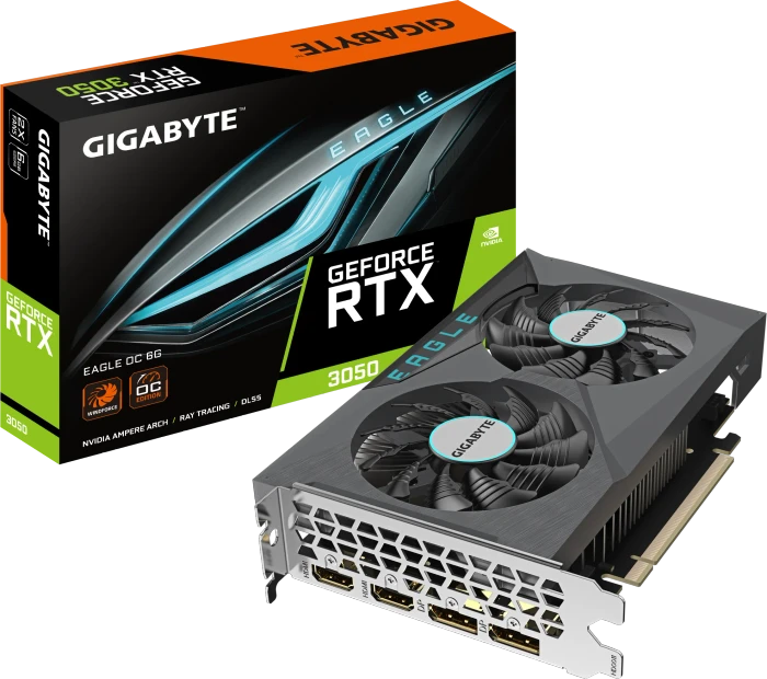 GIGABYTE GeForce RTX 3050 Eagle OC 6G, 6GB GDDR6, 2x HDMI, 2x DP