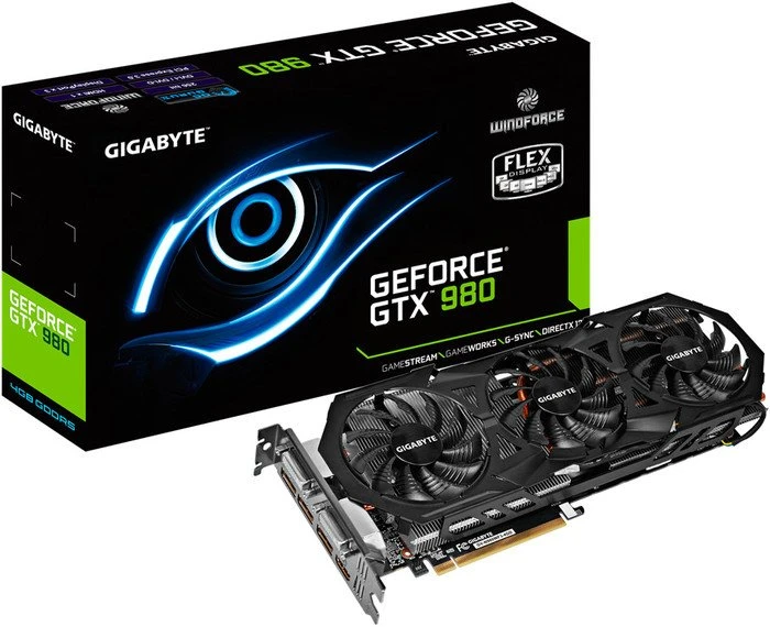 GIGABYTE GeForce GTX 980 Windforce 3X, 4GB GDDR5, 2x DVI, HDMI, 3x DP
