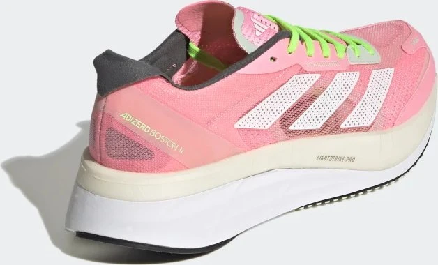 adidas Adizero Boston 11 beam pink/cloud white/beam green (Damen)