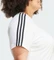 adidas Essentials Slim 3-Streifen große Größen T-Shirt kurzarm weiß/schwarz (Damen) Vorschaubild