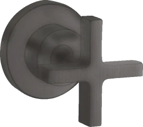 Hansgrohe AXOR Citterio Absperrventil Unterputz mit Kreuzgriff brushed black chrome