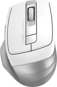 A4Tech FSTYLER Collection FB35CS Silent Wireless Dual-Mode Mouse, Icy White, USB/Bluetooth (FB35CS-WH)