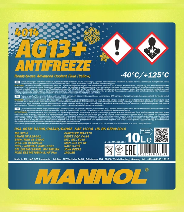 Mannol AG13+ -40°C 10l