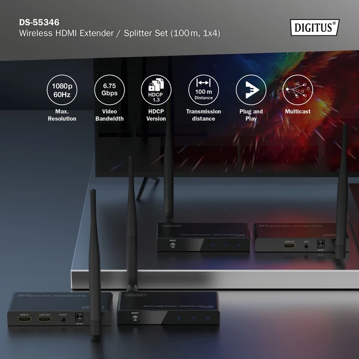 Digitus Wireless HDMI Extender Set