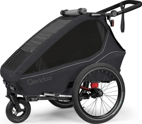 Qeridoo Kidgoo 1 Fahrradanhänger phantom grey (Modell 2026)
