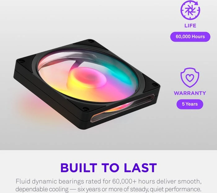 NZXT F140 RGB, schwarz, 140mm