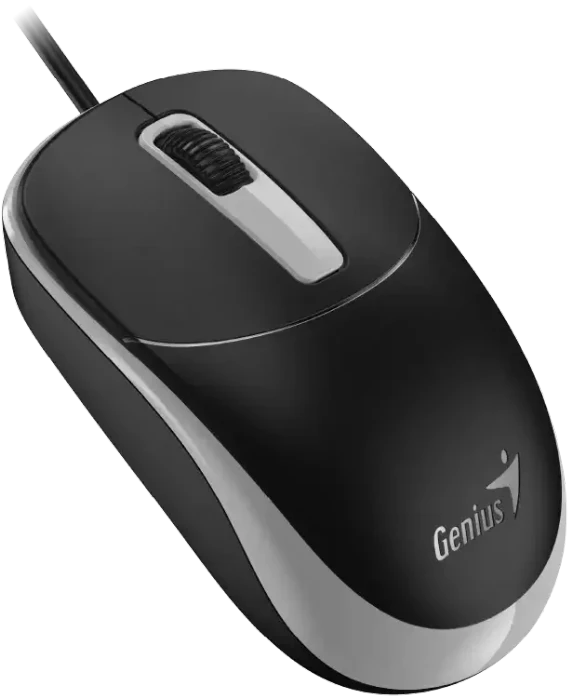 Genius DX-123 Wired Optical Mouse schwarz/grau, USB