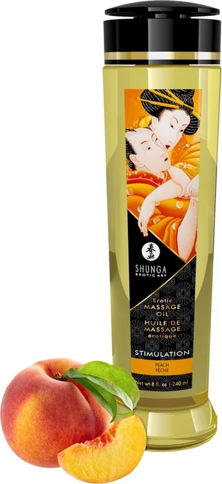 Shunga Erotic Massageöl STIMULATION Peach, 240ml