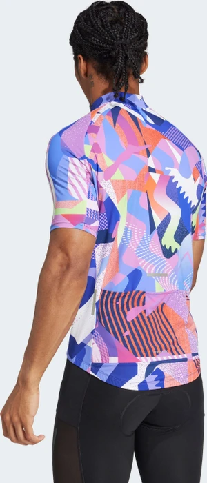 adidas Essentials 3-Streifen Pattern Clash Trikot kurzarm dark blue/lucid blue (Herren)