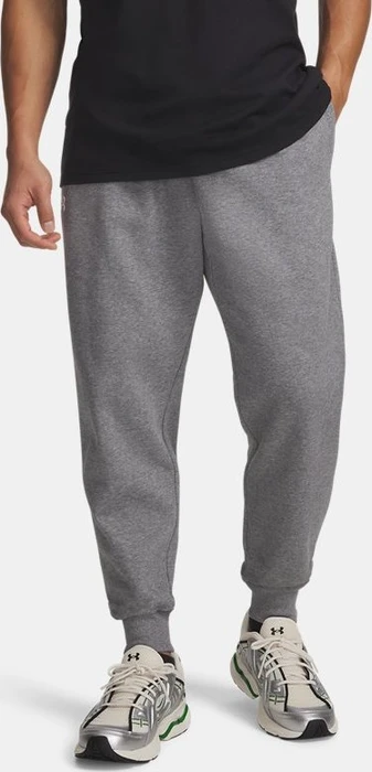 Under Armour Rival Fleece Trainingshose lang castlerock light heather/white (Herren)