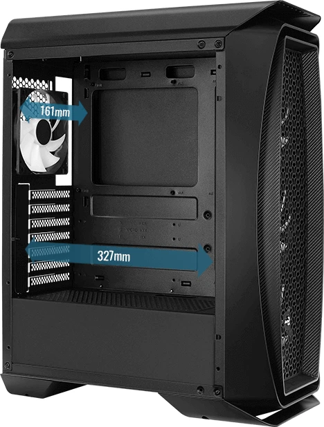 AeroCool Aero One Frost, weiß, Glasfenster