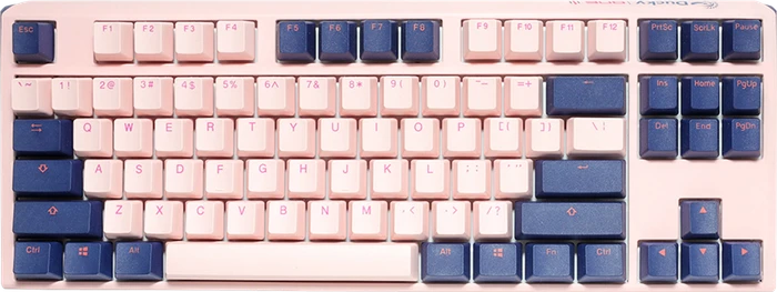 Ducky One 3 Fuji TKL PBT rosa/blau, MX BLUE, USB, US