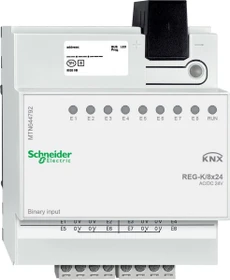 Schneider Electric SpaceLogic KNX Binäreingang REG-K/8x24 8-fach, 24V (MTN644792)