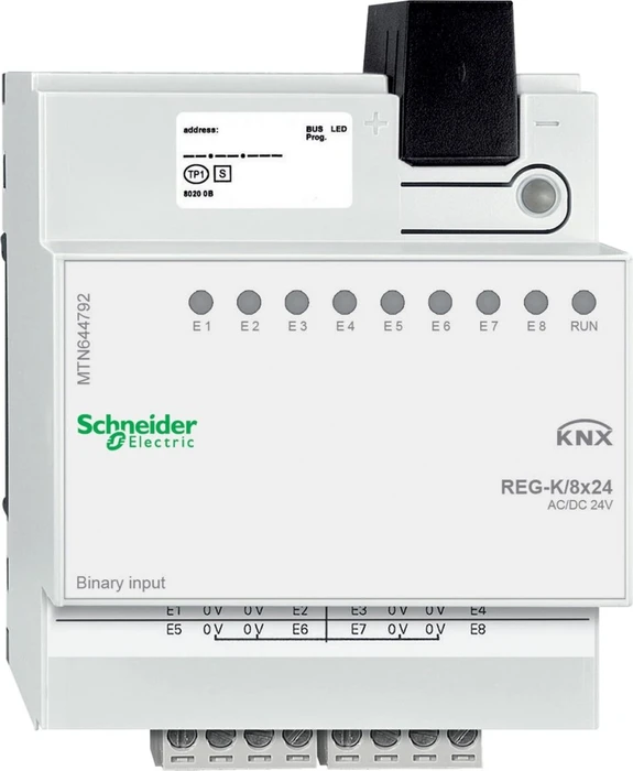 Schneider Electric SpaceLogic KNX Binäreingang REG-K/8x24 8-fach, 24V
