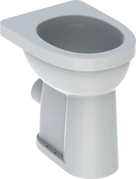 Geberit Renova Comfort Stand-WC Flachspüler, erhöht, Höhe 49cm, Abgang horizontal weiß/KeraTect