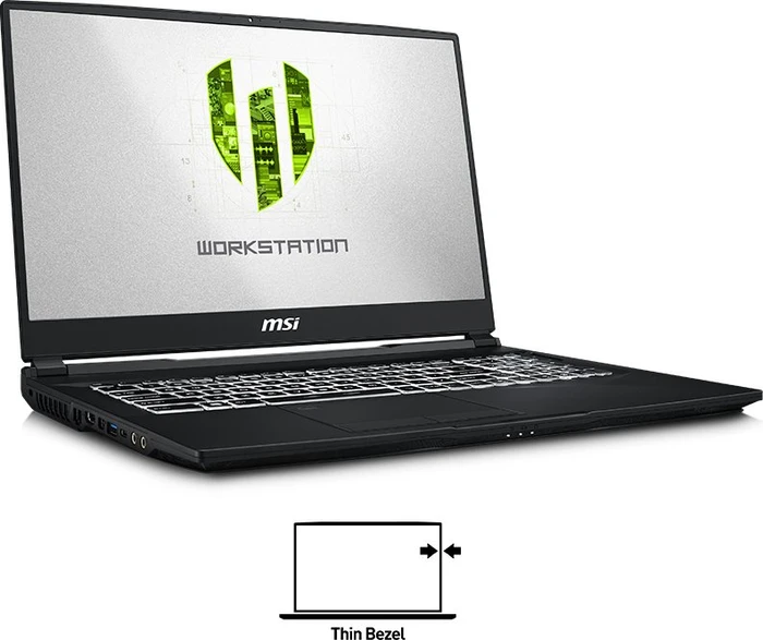 MSI WE75 9TJ-003 Mobile Workstation WE75 9TJ-003, Core i7-9750H, 32GB RAM, 512GB SSD, 1TB HDD, Quadro T2000, DE