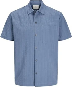 Jack & Jones Relaxed Fit Hemd kurzarm coronet blue (Herren)