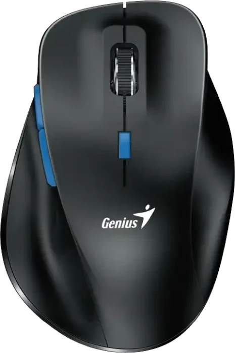 Genius Ergo 8230S BT Pro Ergonomic Wireless Silent Mouse schwarz/blau, USB/Bluetooth