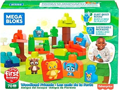 Mattel Mega Bloks Fisher-Price First Builders Waldfreunde Bausteine