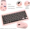 Riitek Rii RKM709 Wireless Keyboard and Mouse Combo, rosa, USB, DE Vorschaubild