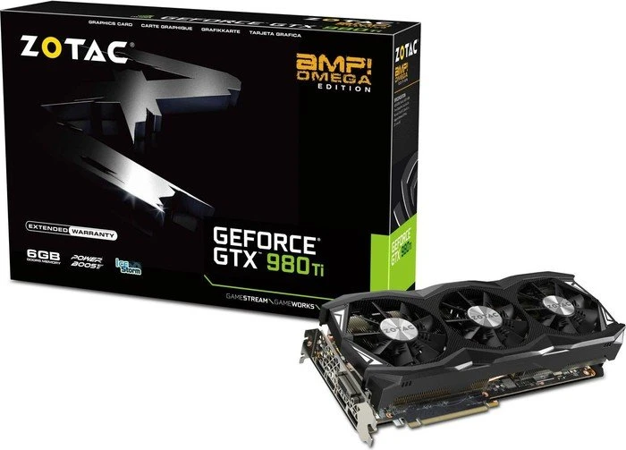 Zotac GeForce GTX 980 Ti AMP! Omega, 6GB GDDR5, DVI, HDMI, 3x DP