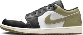 Nike Air Jordan 1 Low black/medium olive/white (Herren)