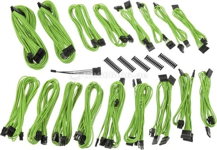 BitFenix Alchemy 2.0 CSR-Series Kabel Kit für Netzteile, NVIDIA grün