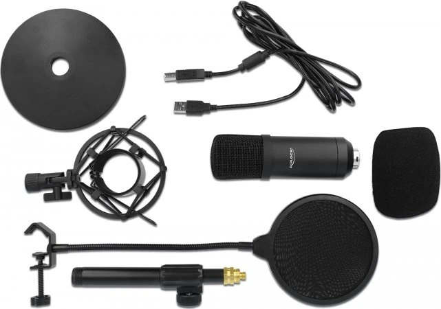 DeLOCK USB Kondensator Mikrofon Set
