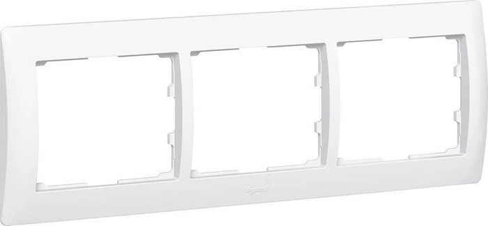 Legrand Galea Life Rahmen 3-fach waagrecht, ultraweiß