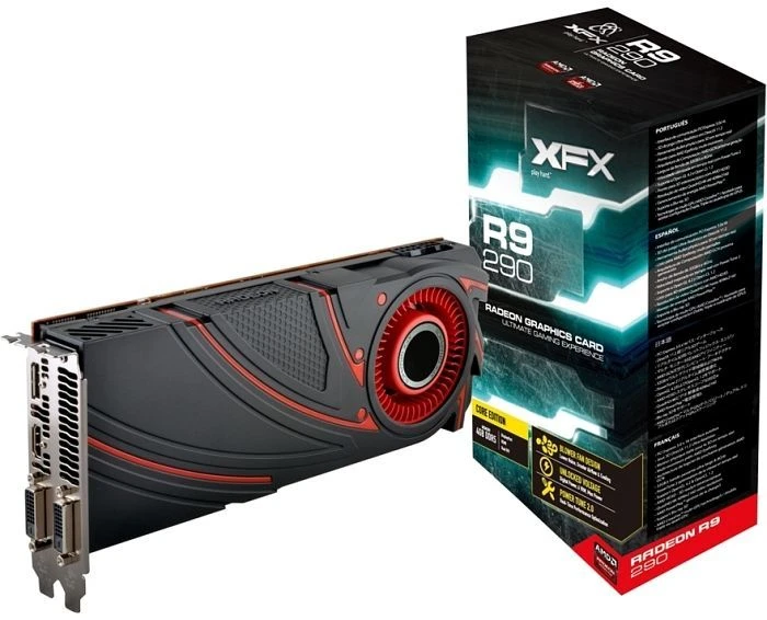 XFX Radeon R9 290 Core Edition, 4GB GDDR5, 2x DVI, HDMI, DP