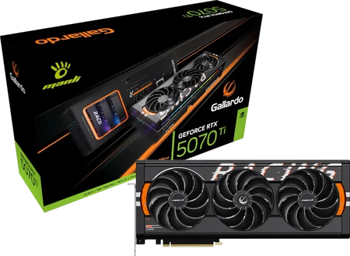 Manli Gallardo GeForce RTX 5070 Ti OC, 16GB GDDR7, HDMI, 3x DP