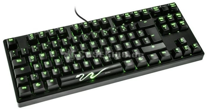 Ducky Shine 3 Slim [TKL], LEDs grün, MX BROWN, USB, DE