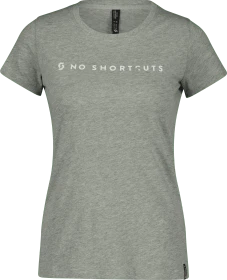 Scott No Shortcuts T-Shirt kurzarm light grey melange (Damen)