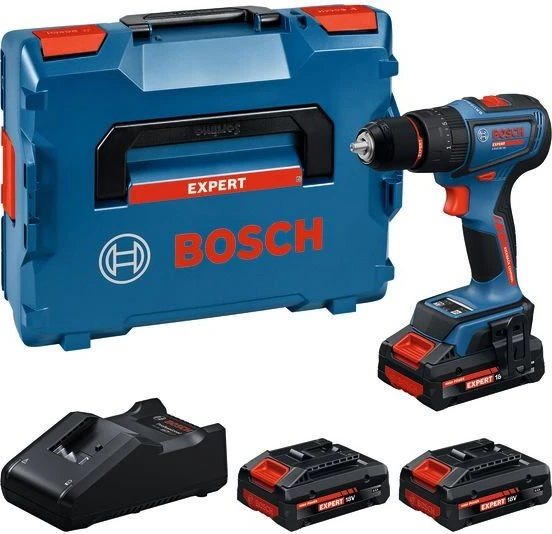 Bosch Professional Expert EXSB18V-90 Akku-Schlagbohrschrauber inkl. L-Boxx + 3 Akkus 4.0Ah