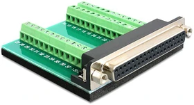 DeLOCK Sub-D 37-Pin Buchse auf 39-Pin-Terminalblock Adapter (65319)