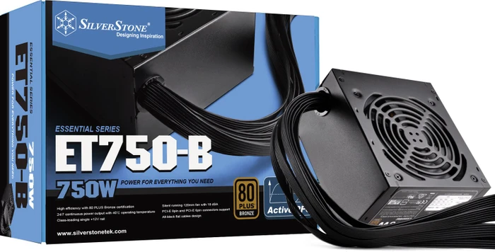 SilverStone Essential Bronze ET750-B 750W, ATX 2.4