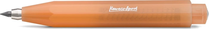 Kaweco Frosted Sport Fallminenstift 5B 3.2mm graphit, soft mandarin transparent/silber