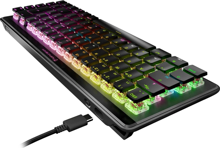Turtle Beach Vulcan II Mini Air, schwarz, LEDs RGB, TITAN II OPTICAL RED, USB/Bluetooth, DE