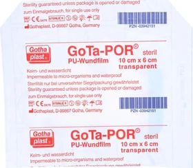 Gothaplast GoTa-POR PU-Wundfilm steril, 6 x 10cm, 1 Stück