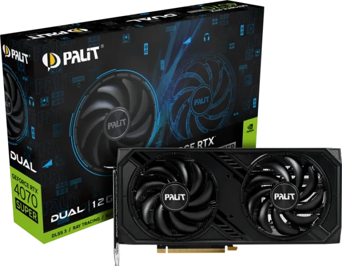 Palit GeForce RTX 4070 SUPER Dual, 12GB GDDR6X, HDMI, 3x DP