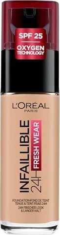 L'Oréal Infaillible 32H Fresh Wear Make-Up Foundation 145 beige rose LSF25, 30ml