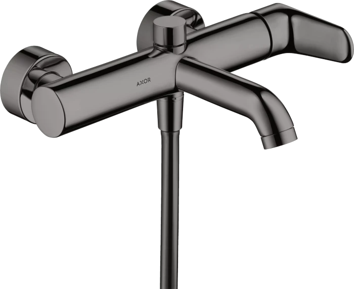 Hansgrohe Citterio M Einhebel-Wannenmischer Aufputz polished black chrome