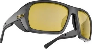 Bliz Peak Polarized black/polarized-gold mirrror