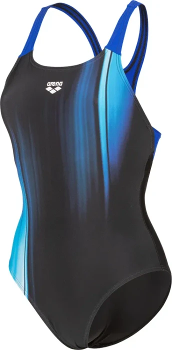 Arena Light Badeanzug black/neon blue (Damen)