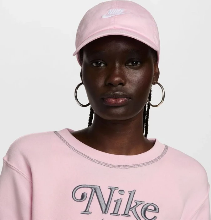 Nike Club unstrukturierte Futura Wash Kappe pink foam/white