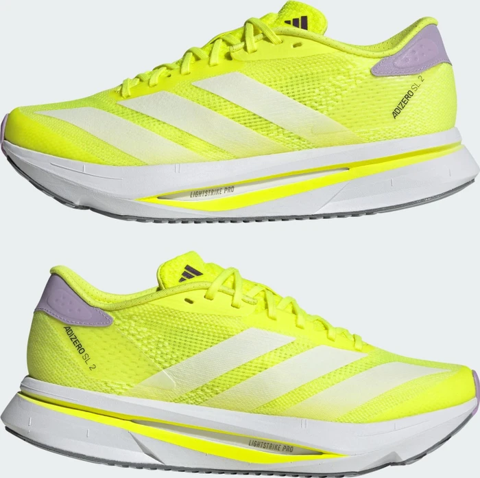 adidas Adizero SL2 solar yellow/cloud white/powder plum (Damen)