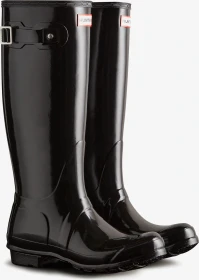 Hunter Boots Original Tall Gloss Wellington schwarz (Damen)