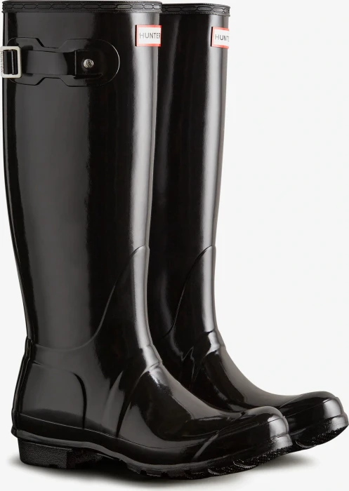 Hunter Boots Original Tall Gloss Wellington schwarz (Damen)