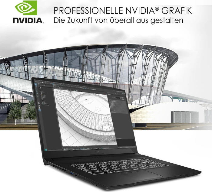 MSI WF76 11UJ-243 Mobile Workstation WF76 11UJ-243, Core Black, Core i7-11800H, 32GB RAM, 1TB SSD, RTX A2000, DE