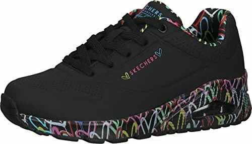Skechers Uno Loving Love x JGoldcrown schwarz (Damen)